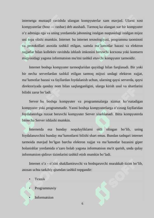 WEB-TEXNOLOGIYALARGA ASOSLANGAN TESTLAR YARATISH  METODIKASI 6