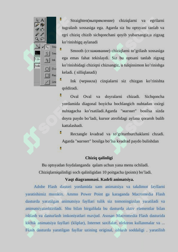 ADOBE FLASH DASTURI TO’G’RISIDA UMUMIY MA’LUMOT 4