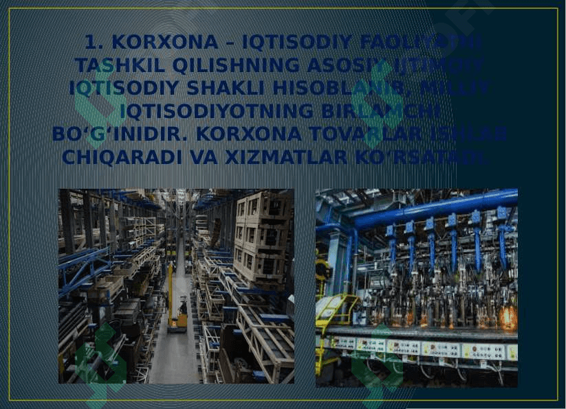 Korxonalar foydasidagi ta'sir etuvchi risklar tasnifi ularning darajasiga ta'sir etuvchi omillar 2