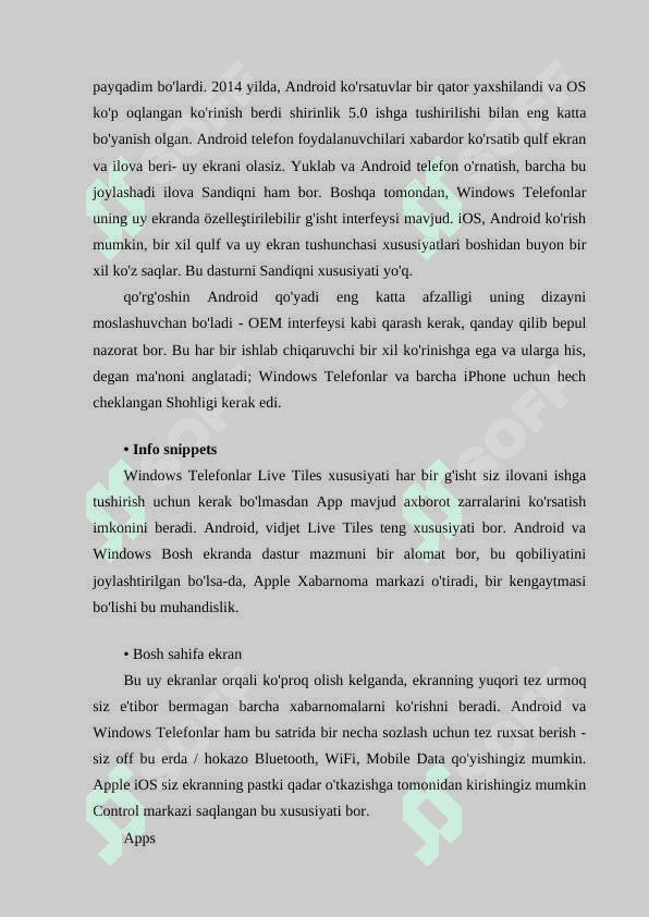 BLACKBERRY OS MOBIL OPERATSION TIZIMI. IOS MOBIL OPERATSION TIZIMI 4