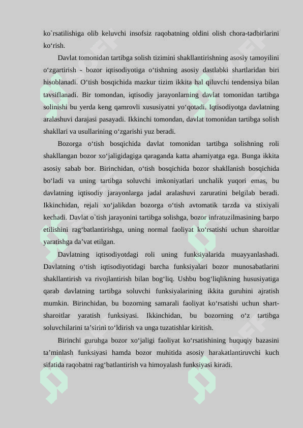 MAMLAKAT RAQOBAT BARDOSHLIGINI TA'MINLASH OMILLARI 4