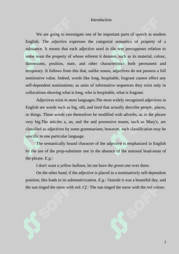 Adjective 2
