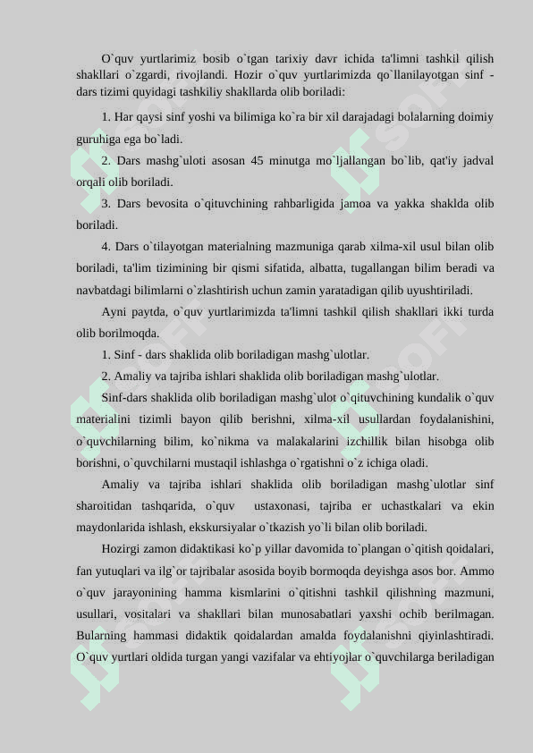Ta'lim turlari va ta’limni tashkil etish shakllari 2