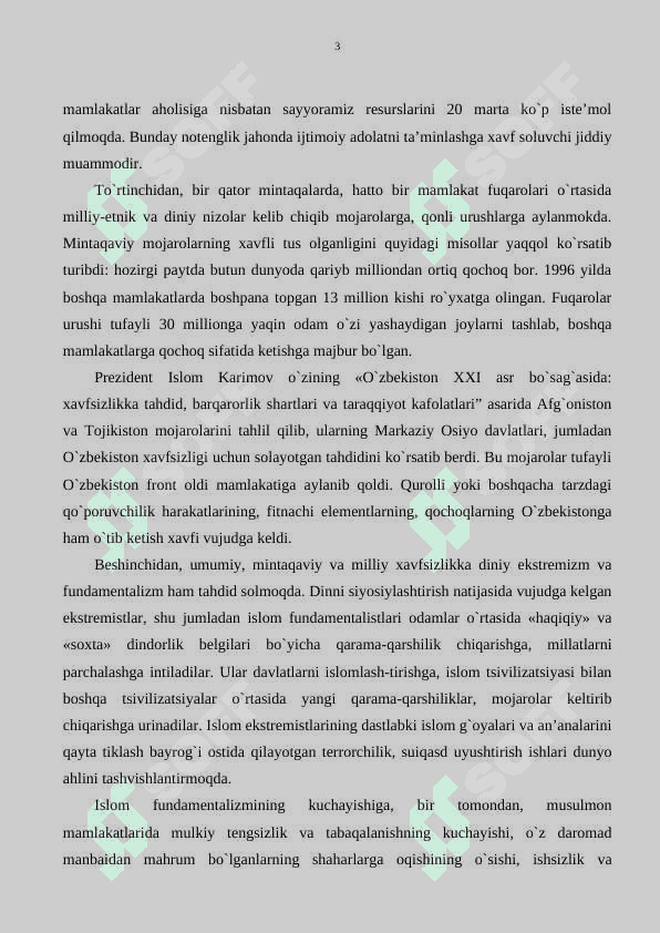 MILLIY XAVFSIZLIKNI TA’MINLASH BORASIDA AMALGA OSHIRILAYOTGAN  ISHLAR 3