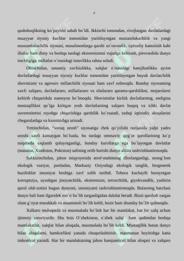 MILLIY XAVFSIZLIKNI TA’MINLASH BORASIDA AMALGA OSHIRILAYOTGAN  ISHLAR 4