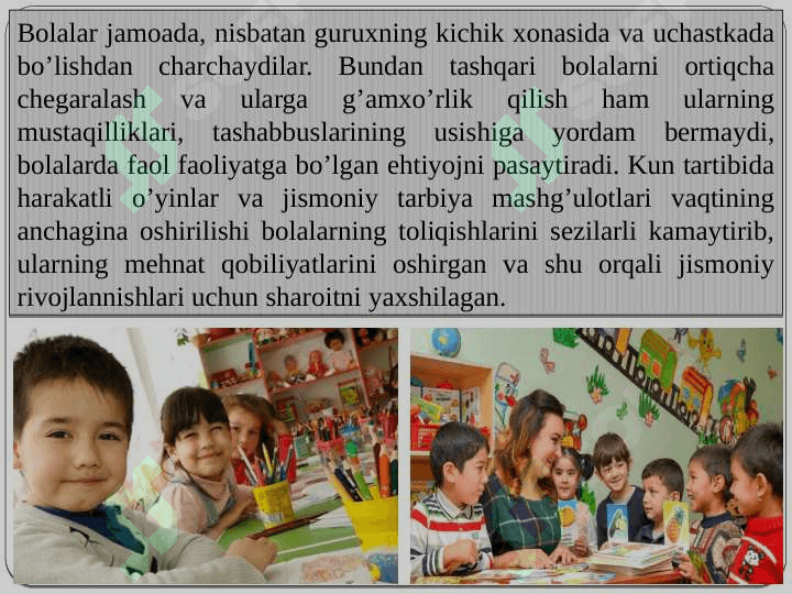 O‘quvchilarning mustaqil ishlarini tashkil etish. 5