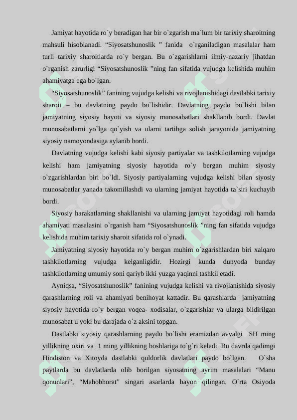 JAHON SIVILIZATSIYASI TARIXIDA SHARQ MADANIYATINING O'RNI 2