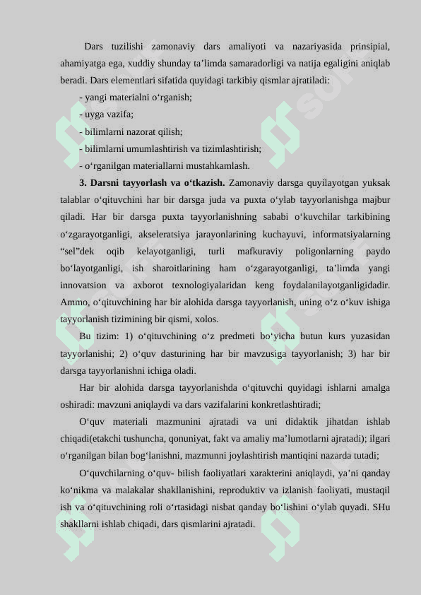 DARS –TALIMNI TASHKIL ETISHNING ASOSIY SHAKLI 4