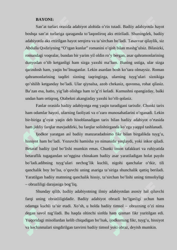 ADABIYOT – SO’Z SAN’ATI. 2