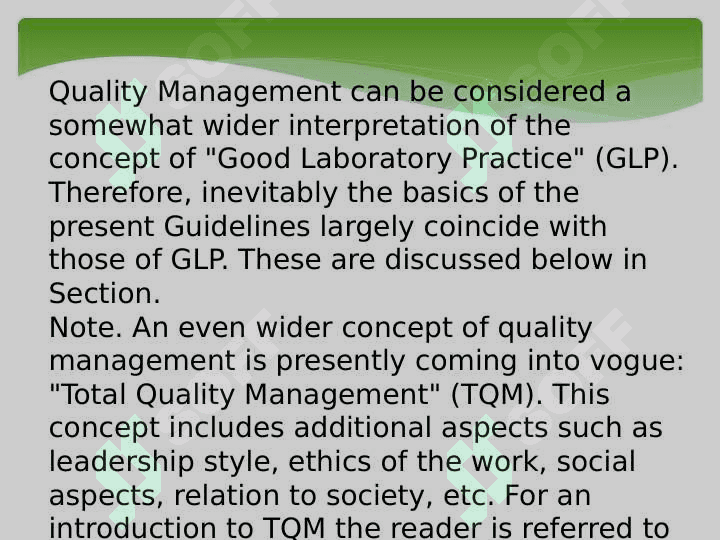 Quality levels 4