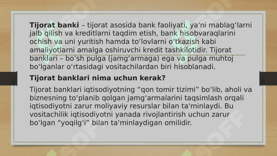 Tijorat banklarida maxsus fondlar va ularning hisobi 3