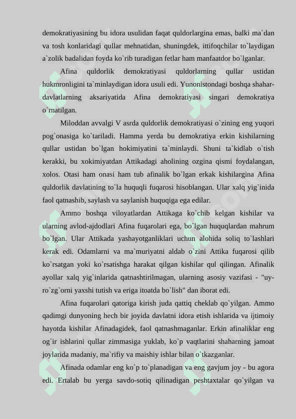 Afina quldorlik demokratiyasi 4