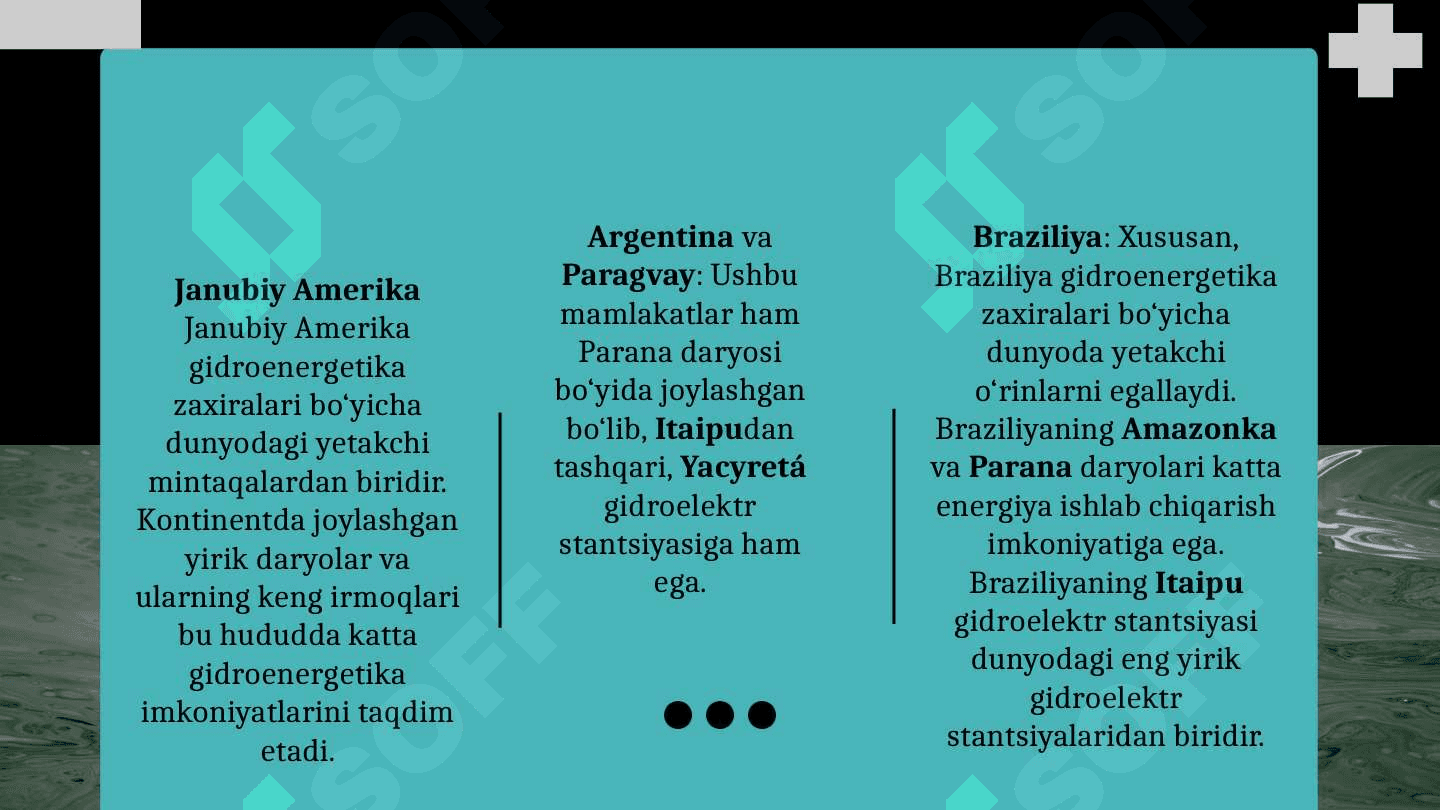 Gidroenergetika zaxiralari 6