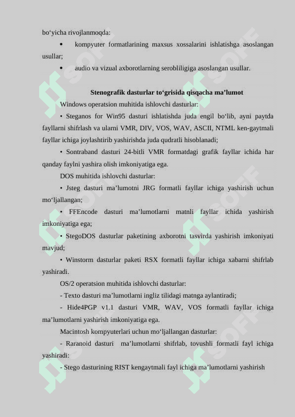 AXBOROTNI HIMOYALASH USULLARI 3