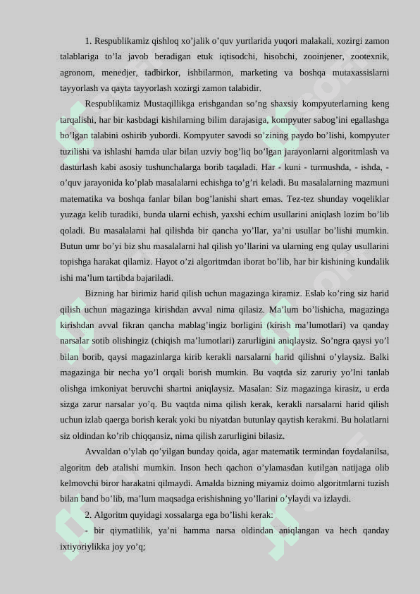 ALGORITMLAR KUTUBXONASI SONLI HISOBLASH FUNKSIYASINING KUTUBXONASI 2