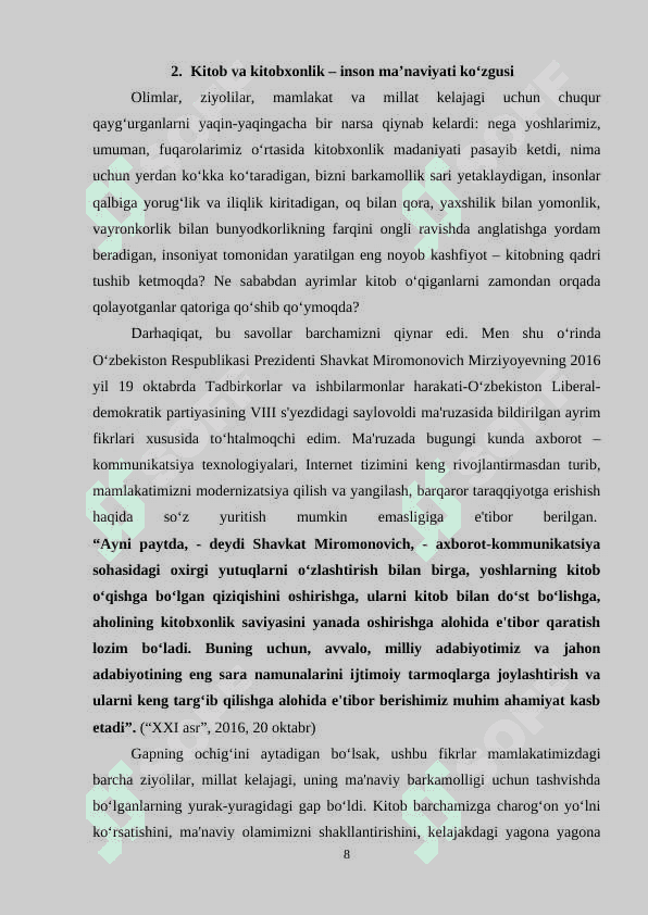 KITOB INSON MANAVIY KAMOLOTINING MUHIM OMILI.doc 8