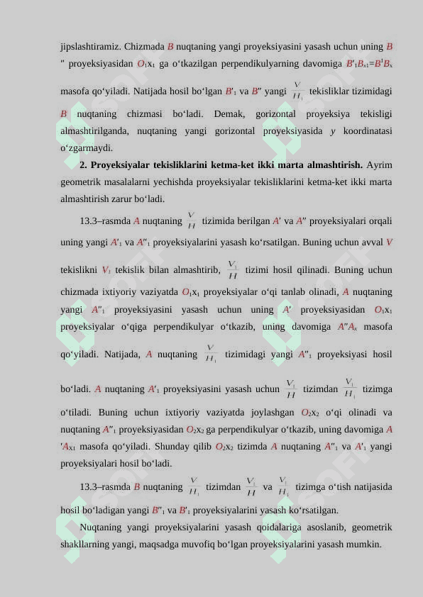 TEKISLIKLAR  PROYEKSIYALARI 4
