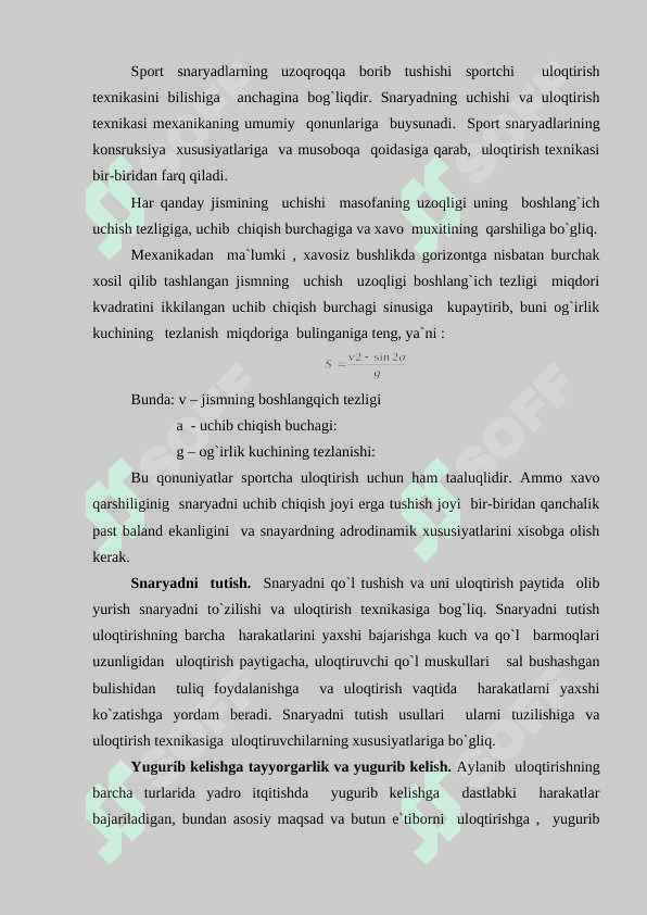 Yengil atletika turlari texnikasini o‘rgatishni takomillashtirish 4