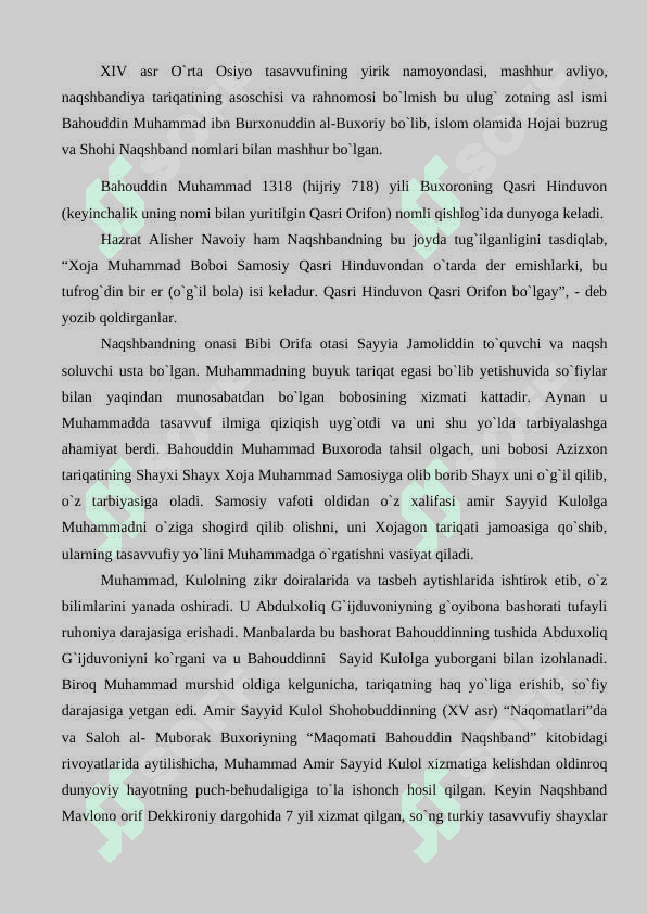 BAHOUDDIN NAQSHBAND HAYOTI VA IJODI 2