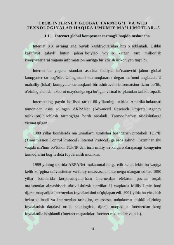WEB-TEXNOLOGIYALARGA ASOSLANGAN TESTLAR YARATISH  METODIKASI 4