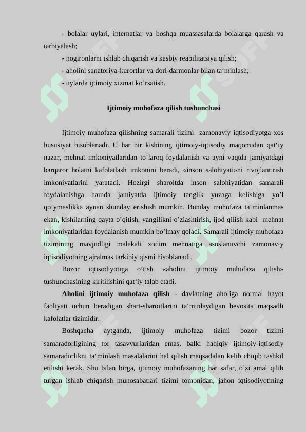 AHOLINI IJTIMOIY MUHOFAZA QILISH TIZIMI TAKOMINLASHTIRISH YO'LLARI 5