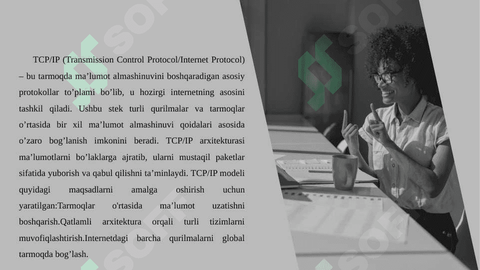 TCP/IP protokollar steki haqida umumiy tushuncha. 4
