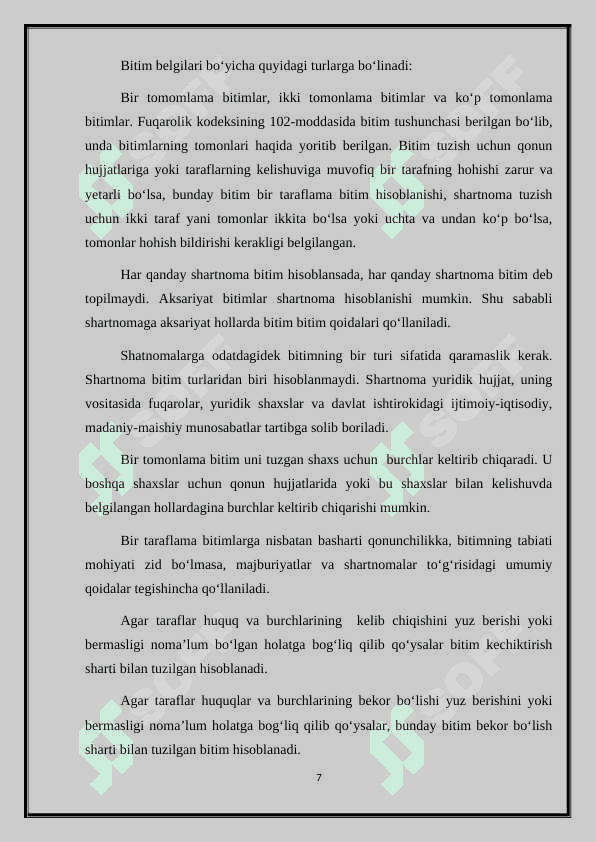 Bitimlar tushunchasi va turlari 7