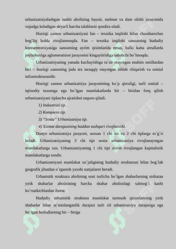 AHOLINING JOYLANISH HUSUSIYATLARI. AHOLI PUNKTLAR GEOGRAFIYASI . SHAHAR VA QISHLOQ AHOLISI 5