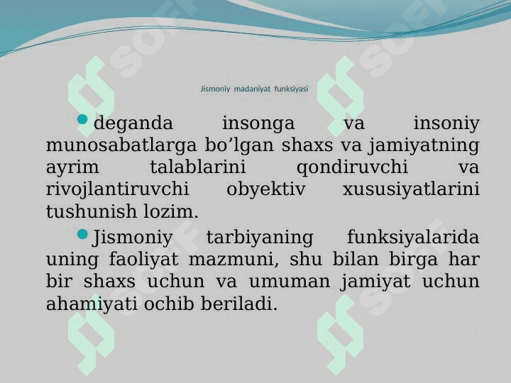Jismoniy madaniyatning jamiyatdagi asosiy funktsiyasi va shakllari 4