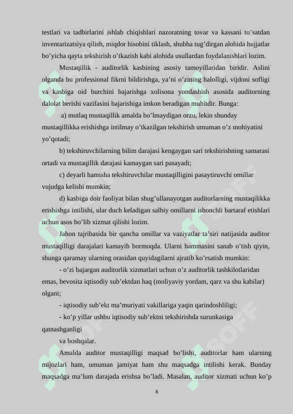 AUDITNING TAMOYILLARI VA FUNKSIYALARI 6