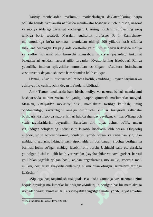 Auditorlik faoliyatining tashkiliy asoslari 6