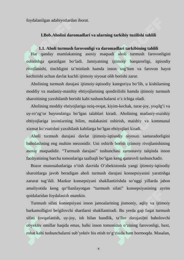 Aholini daromadlari va ularning tarkibiy tuzilishi tahlili 4