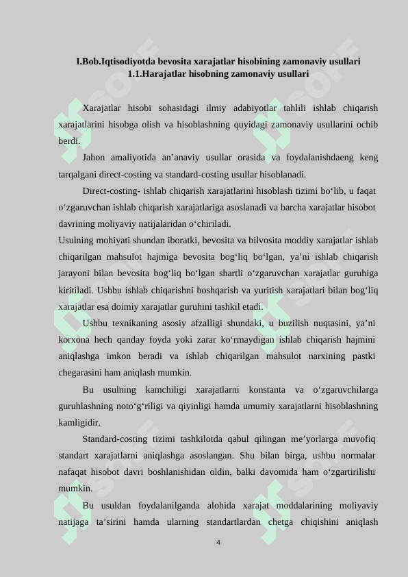 Iqtisodiyotda bevosita xarajatlar hisobi 4