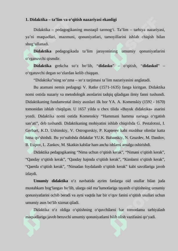 Didaktika -ta’lim nazariyasi sifatida 2