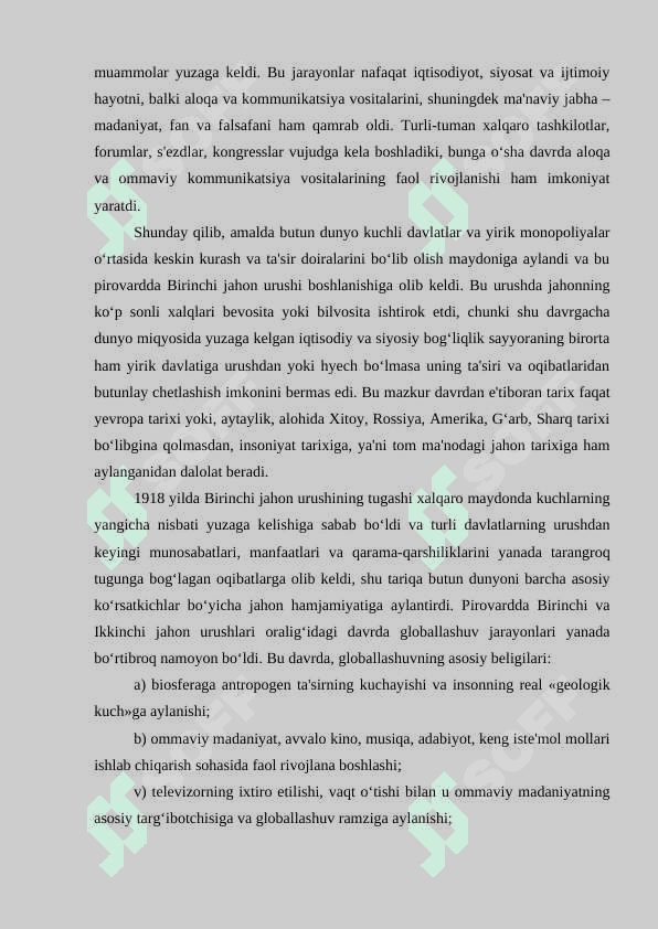 GLOBALLASHUV SHAROITIDA ANTROPOLOGIK INQIROZNING OLDINI OLISH ZARURIYATI 5