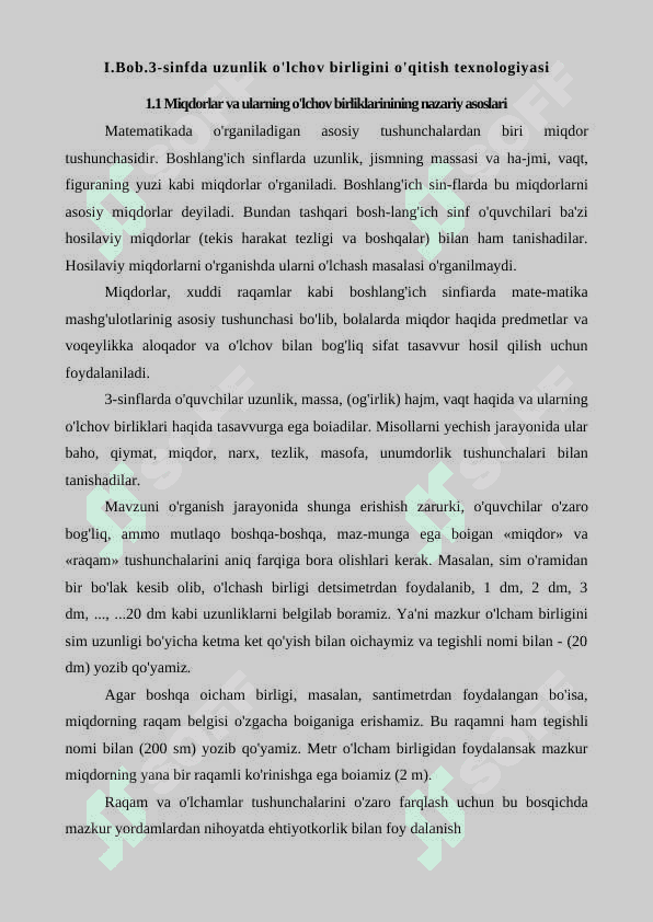 3-sinfda uzunlik o'lchov birligini o'qitish 4