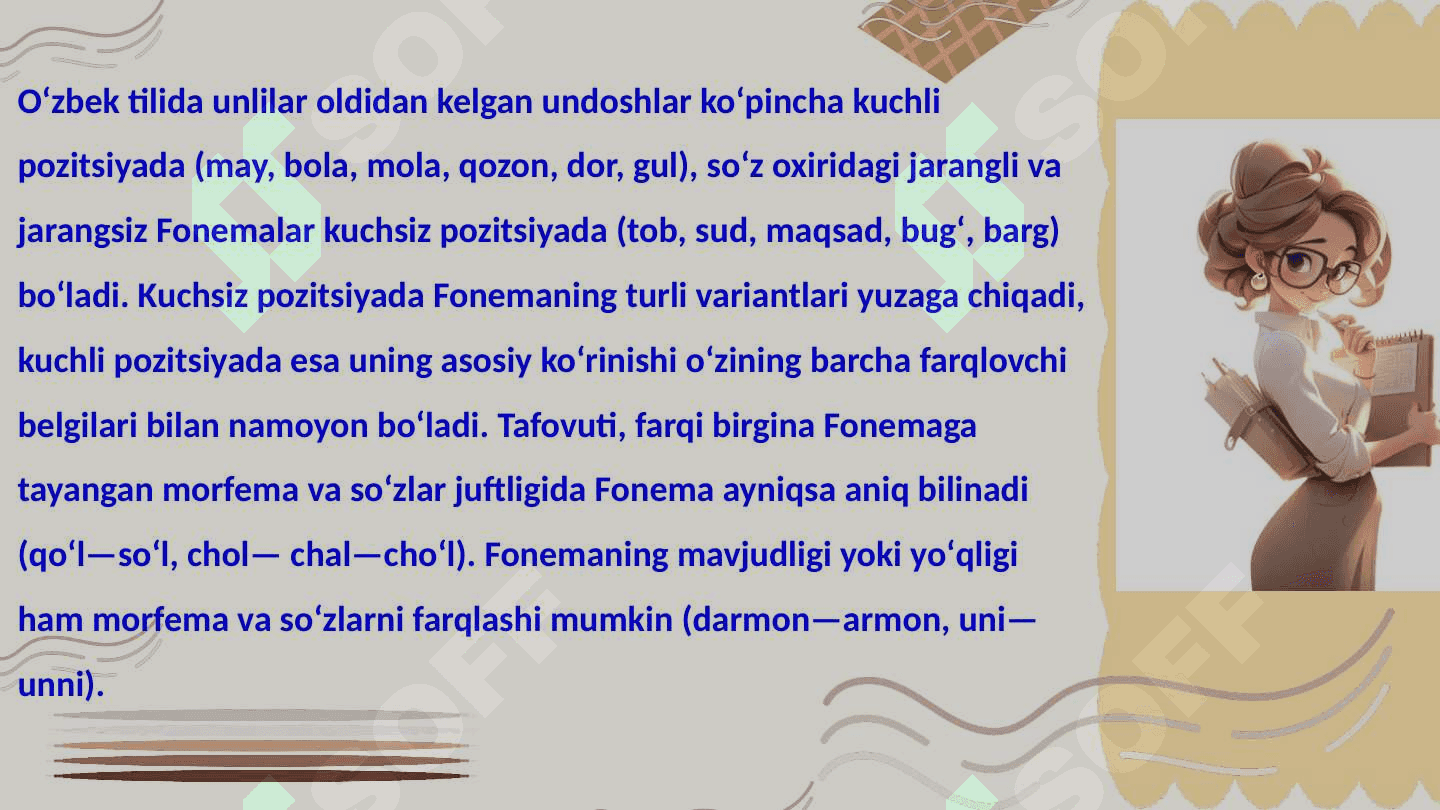 Fonema va allofon haqida tushuncha 4