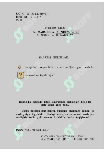 6- sinf ona tili darsligi yangi 2