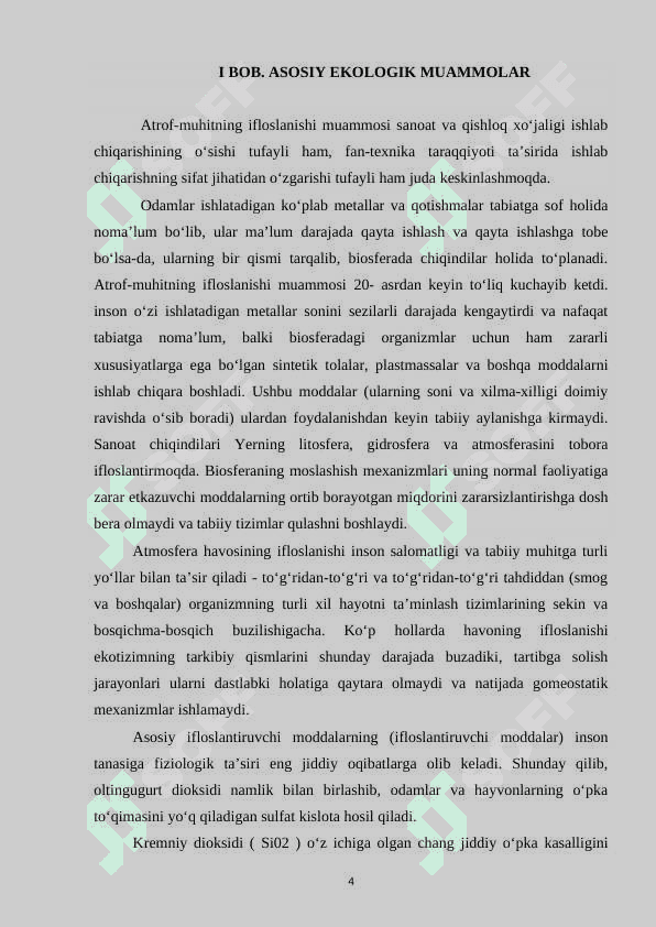 Ekologik muammolar 4