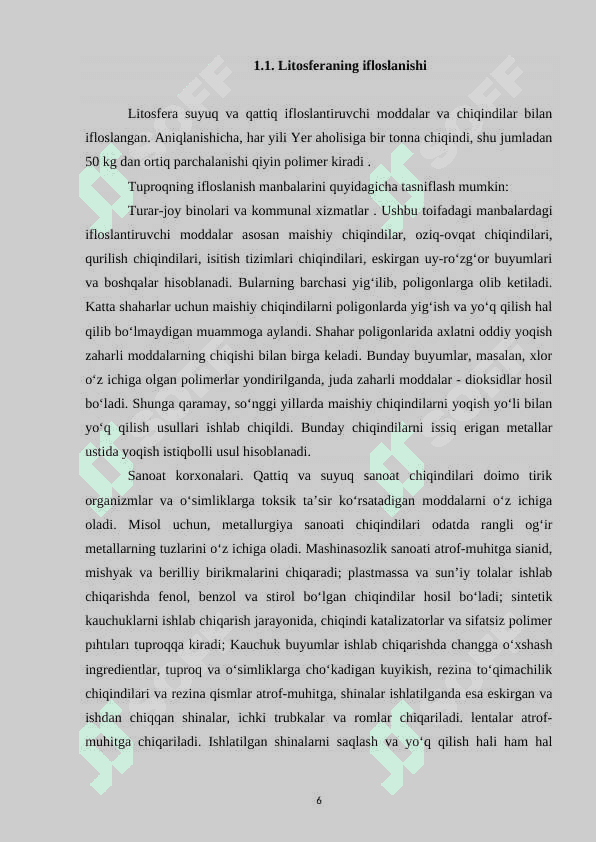 Ekologik muammolar 6