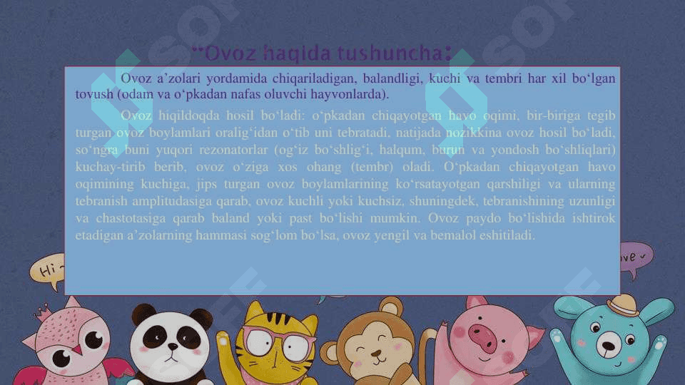 Ovoz va uning hosil boʻlish manbalari haqida umumiy maʼlumot 3