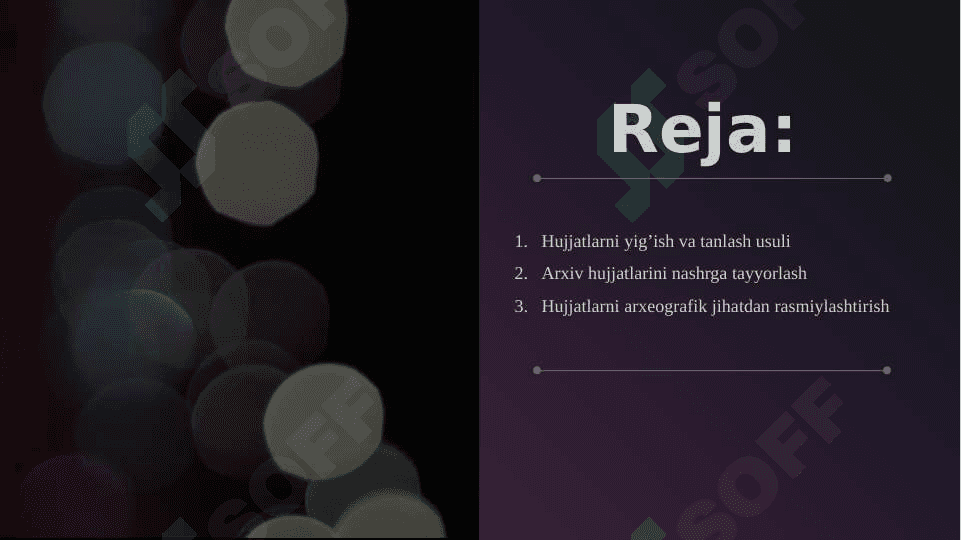 Arxiv hujjatlarini arxeografik nuqtayi nazarida taxrir etish masallalari 2