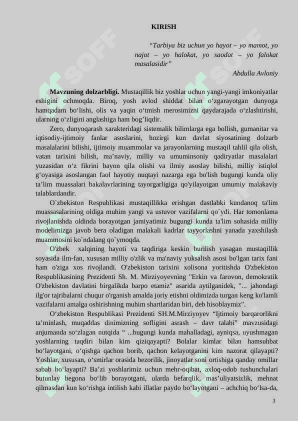 Milliy tarbiyaning o’ziga xos xususiyatlari 3