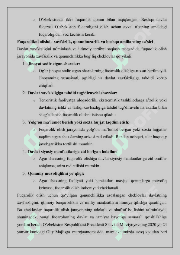Fuqarolikka ega bo’lish asoslari hamda tartibi 25 8