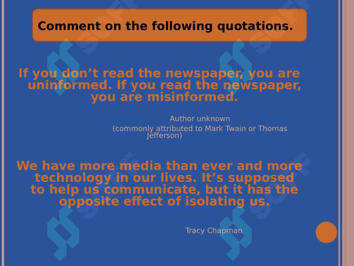MASS MEDIA 2