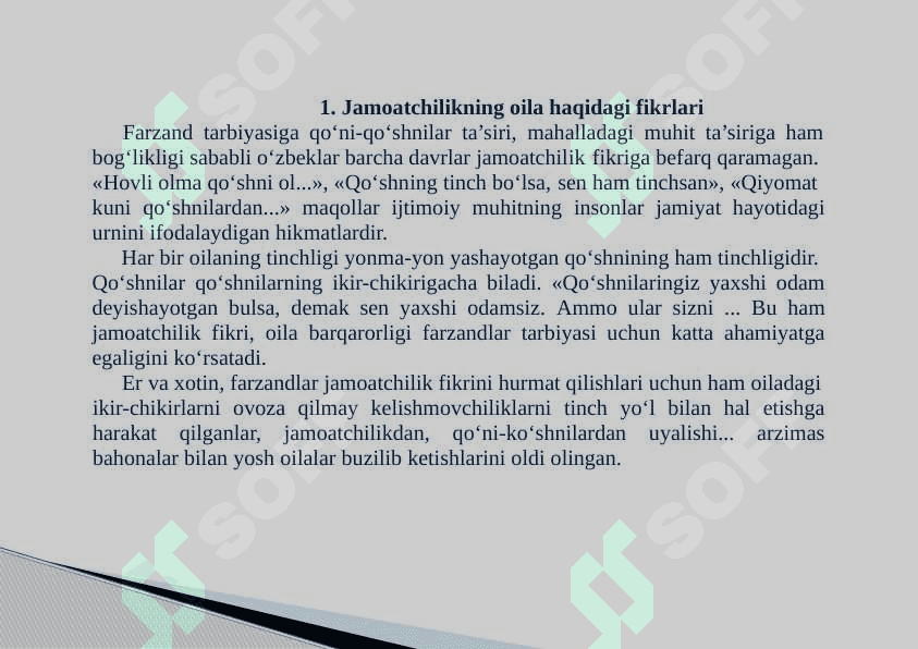 Jamoatchilik fikrining oilaviy hayot va yoshlar tarbiyasiga ta’siri 2