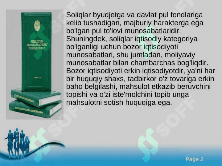 Mahalliy soliqlar va yig`imlar 2