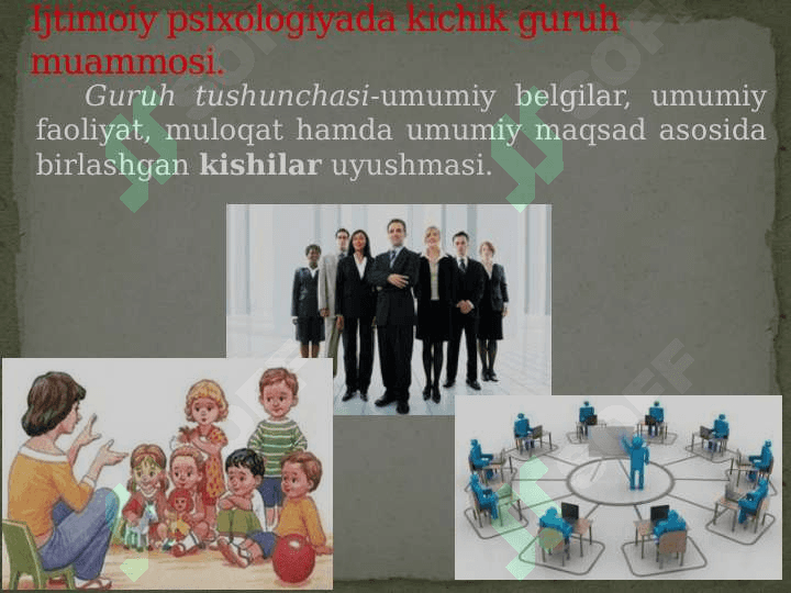 Kichik va katta guruhlar  psixologiyasi 3
