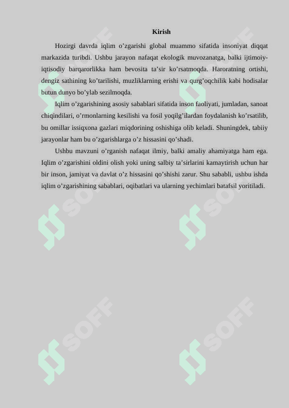 Iqlim o’zgarishi va uning global ta’siri 2