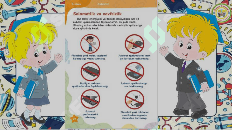 2- sinf informatika  Salomatlik va xavsizlik 3
